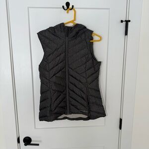 Eddie Bauer Down Puffer Hooded Vest.